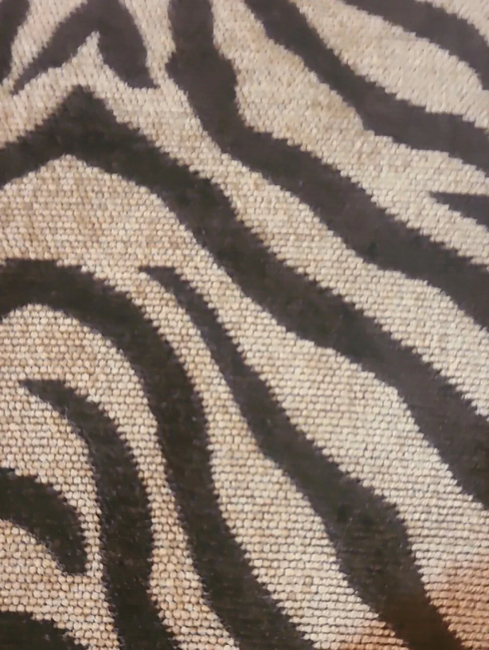 Pier 1 Brown and Beige Zebra-Print Accent Pillow